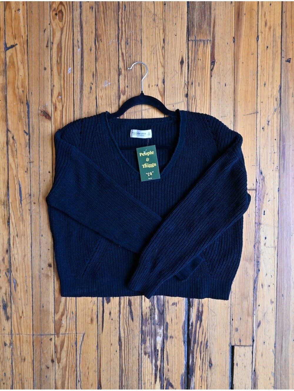 A&F Black Knitted Sweater